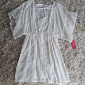 NWT White swimsuit coverup